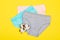 Clothing for children in the form of panties. Clothes for children from soft fabric. Panties for girls. A set of panties for