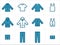 Clothing icons set 1