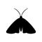 Clothing moth silhouette icon