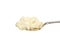 Clotted cream in a spoon