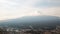 Cloud around mount Fuji with many plant foreground at noon sun light during winter season