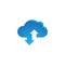 cloud with arrow vector icon