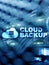 Cloud backup. Server data loss prevention. Cyber security