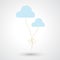 Cloud balloon icon