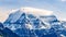 Cloud Blanket over Mount Robson, the highest mountain in the Canadian Rockies