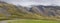 Cloud capped mountains in Iceland