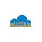 Cloud Chess logo design vector illustration, Creative Chess logo design concept template, symbols icons