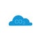 Cloud CO2 blue vector illustration. Vector illustration decorative design