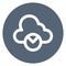 Cloud computing, cloud infographic Bold Outline Vector icon which can easily modified or edited