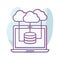 Cloud computing Color Vector icon which can easily modify or edit