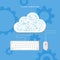 Cloud computing. Data storage network technology.