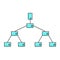 cloud computing diagram, topology tree, network topology.