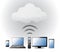 Cloud Computing electronic wifi Concept