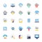 Cloud Computing Flat Colored Icons 1