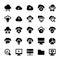 Cloud Computing Flat Colored Icons 1