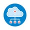 Cloud computing icon which can easily modify or edit