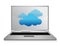 Cloud computing laptop illustration design