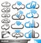 Cloud computing logo design concepts and ideas