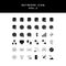 Cloud computing network glyph style  icon set vol2