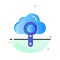 Cloud, Computing, Search, Find Abstract Flat Color Icon Template