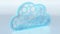 Cloud computing theme loop - 3D render