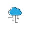 cloud computing vector icon