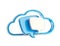 Cloud conversation share talk icon