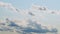 Cloud cumulus on a clear sunny day. White clouds background.