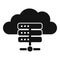 Cloud data server icon simple vector. Internet provider