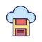 Cloud datastore icon which can easily modify or edit