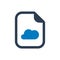 Cloud document icon