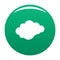 Cloud with downfall icon vector green