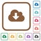 Cloud download simple icons