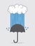 Cloud Downpour Umbrella