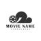 Cloud Film logo design concept vector. Cinema illustration design