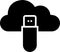 Cloud Flashdisk Icon