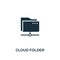 Cloud Folder icon. Premium style design from web hosting icon collection. Pixel perfect Cloud Folder icon for web design