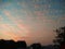 Cloud formation after rain in evening