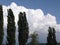 Cloud formation in the sky