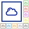 Cloud framed flat icons