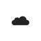 Cloud Glyph Vector Icon, Symbol or Logo.