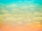 Cloud green, blue, orange sky pastel abstract gradient blurred.