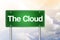 The Cloud Green Road Sign