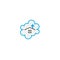 Cloud home care concept logo icon