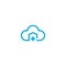 Cloud home care concept logo icon