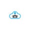 Cloud home care concept logo icon
