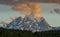 Cloud Hovers in front of Grand Teton