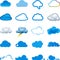 Cloud icon set