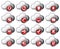 Cloud Icons Red - SET 2