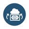 Cloud investment vector icon which can be easily modified or edit